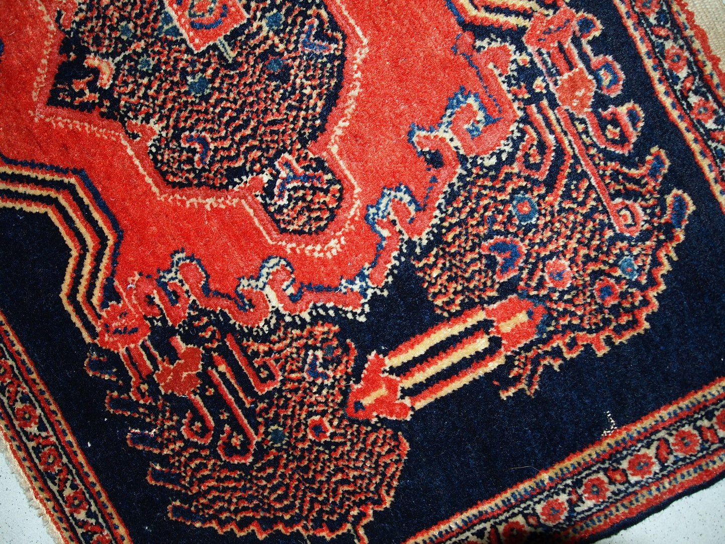 Antique Persian Senneh rugs in original good condition. Very fine rugs with detailed design.