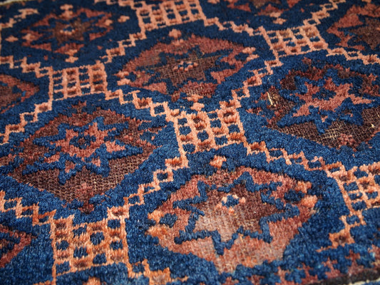 Handmade antique collectible Afghan Baluch bag face, 1900s