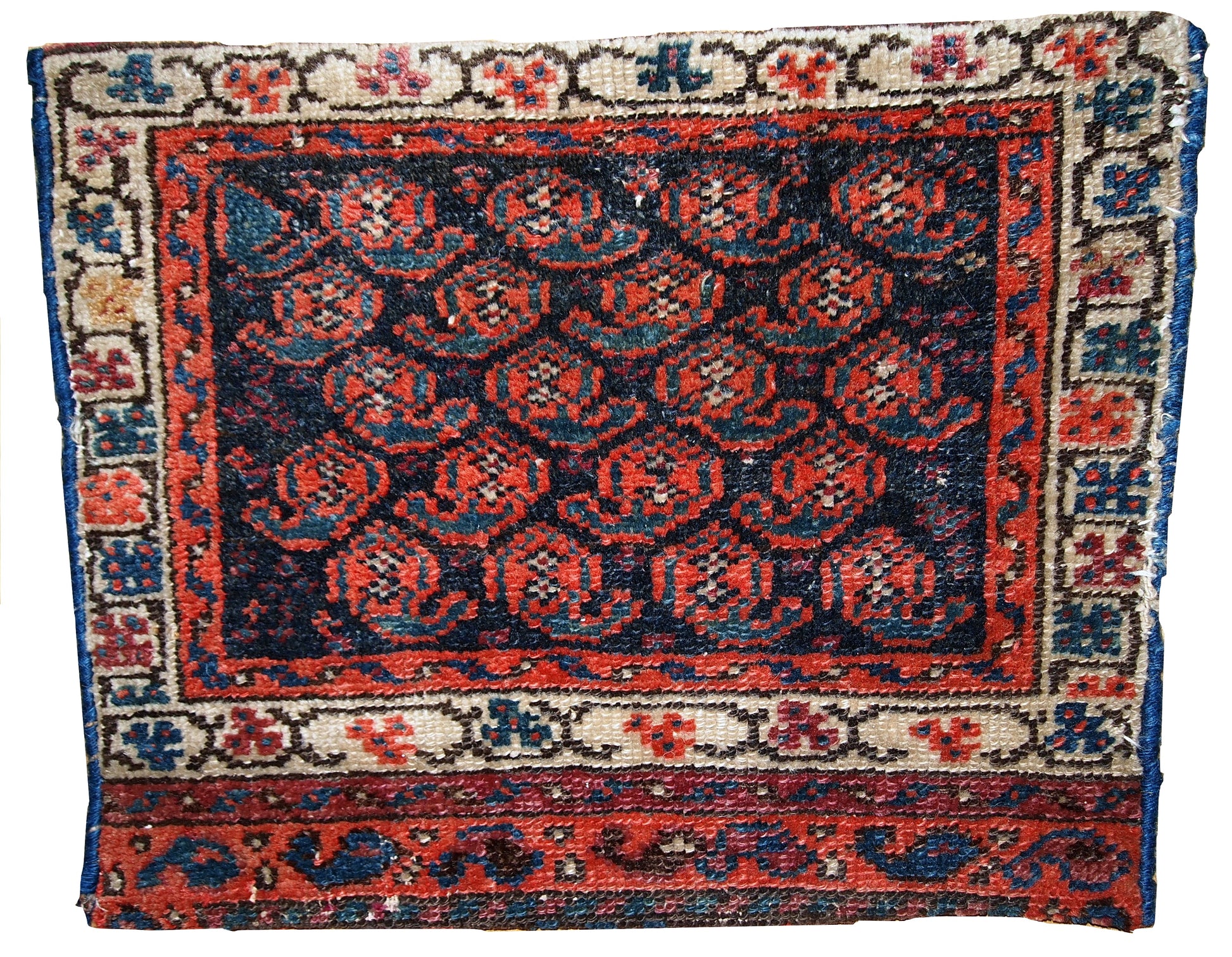 Handmade antique collectible Persian Malayer bag face, 1900s