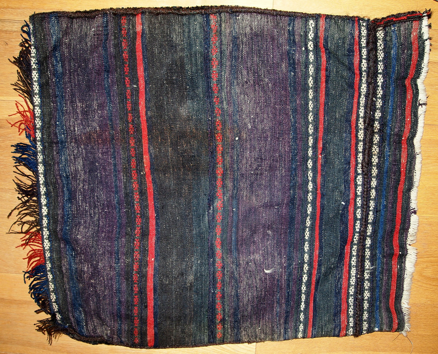 Handmade antique Afghan Baluch salt bag, 1880s