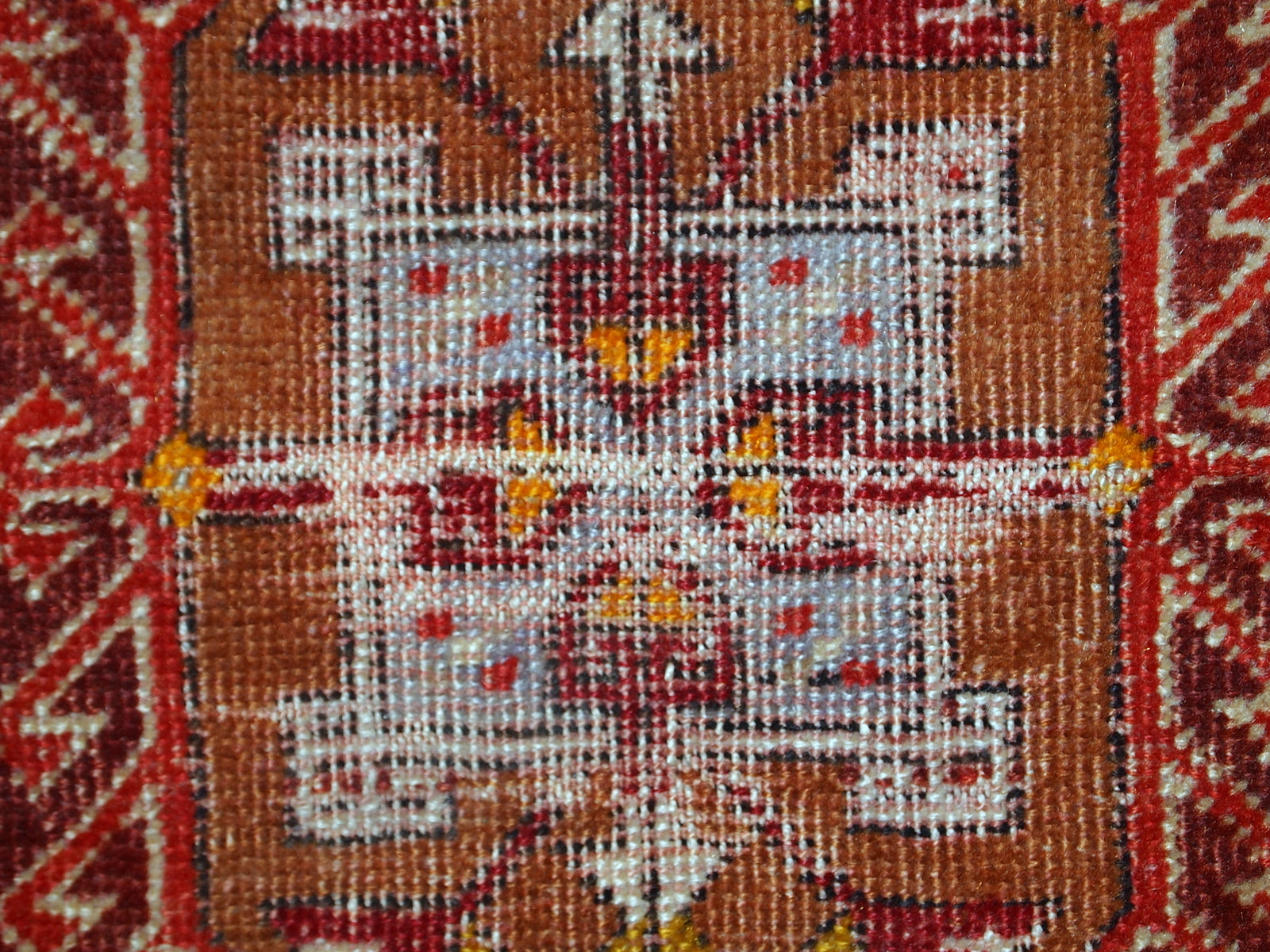 Handmade antique collectible Turkish Yastik rug, 1920s
