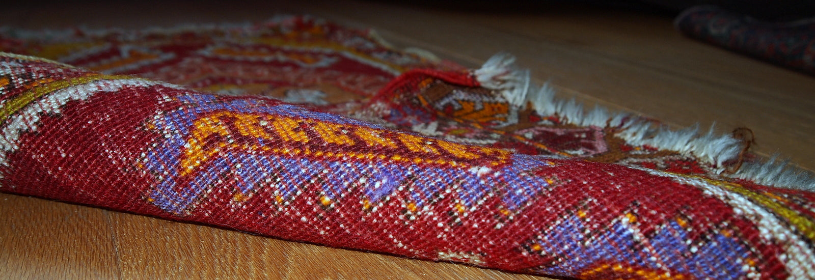 Handmade antique collectible Turkish Yastik rug, 1920s