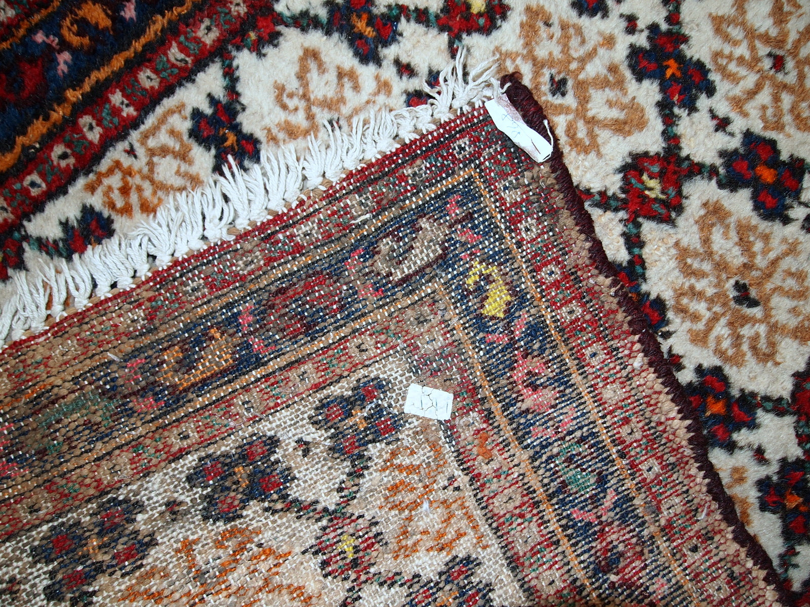 Handmade vintage Persian Hamadan runner, 1960s