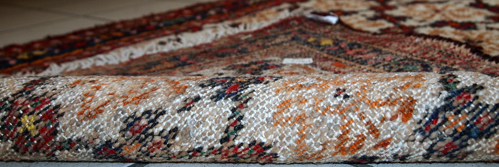 Handmade vintage Persian Hamadan runner, 1960s