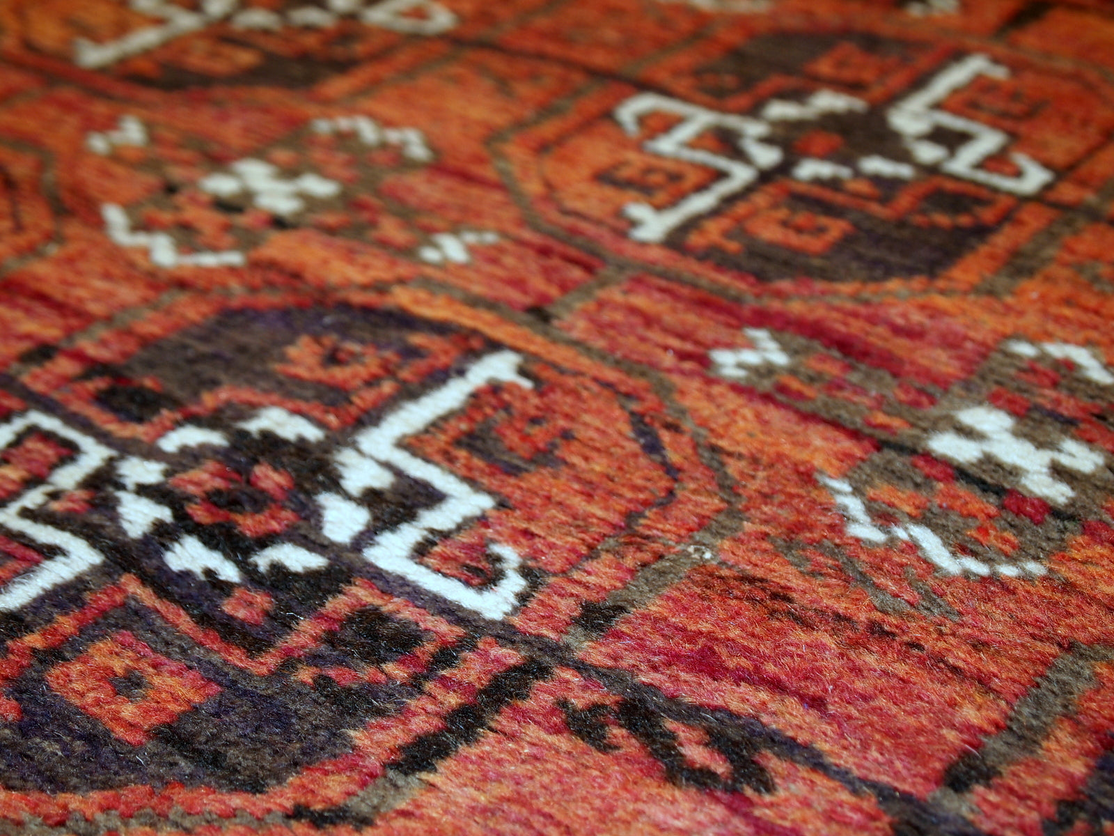 Handmade antique Afghan Baluch rug, 1900s