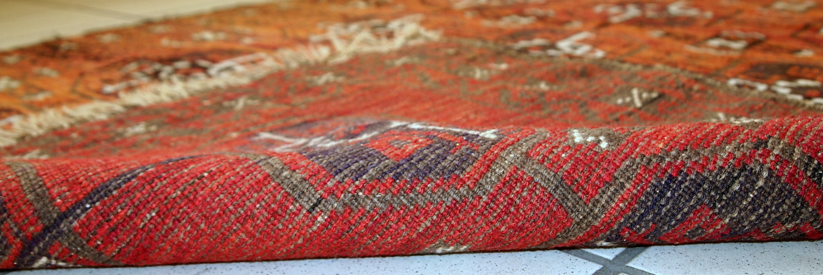 Handmade antique Afghan Baluch rug, 1900s