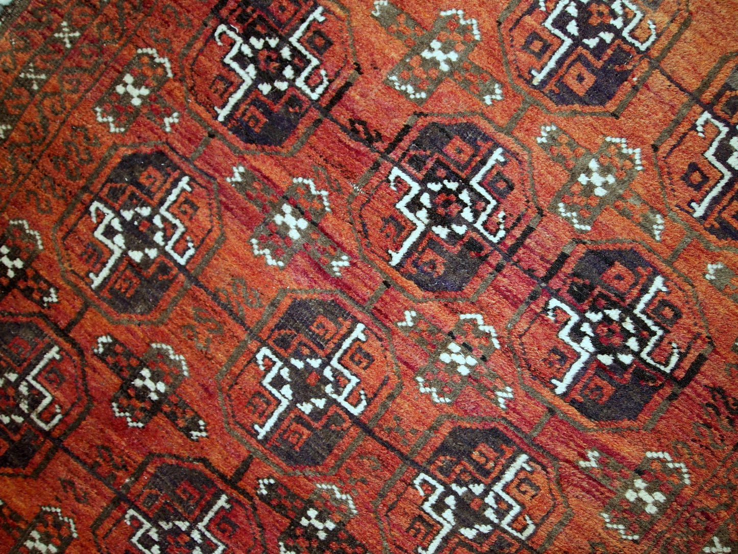 Handmade antique Afghan Baluch rug 3' x 5' (92cm x 155cm) 1900s - 1C381 - One Royal Art
