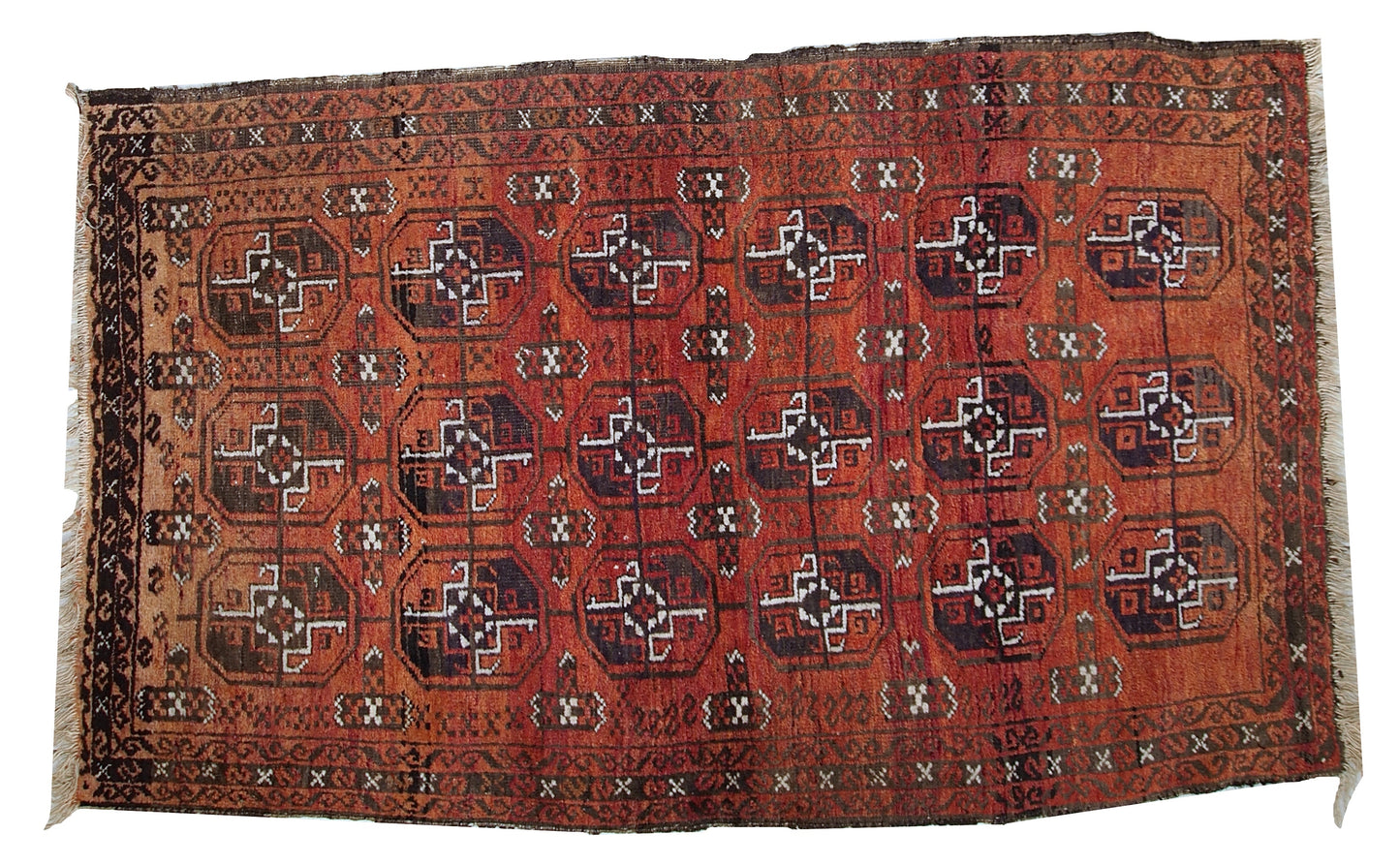 Handmade antique Afghan Baluch rug, 1900s
