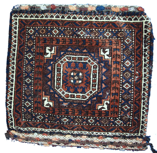 Handmade antique Afghan Baluch bag, 1900s