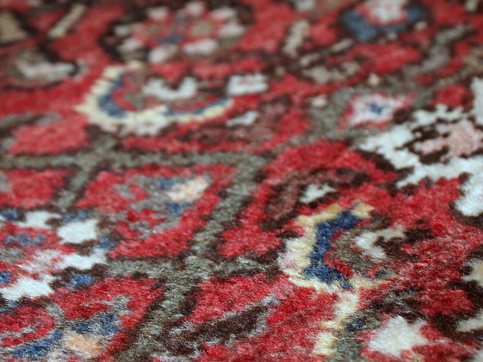 Handmade vintage Persian Hamadan rug, 1970s