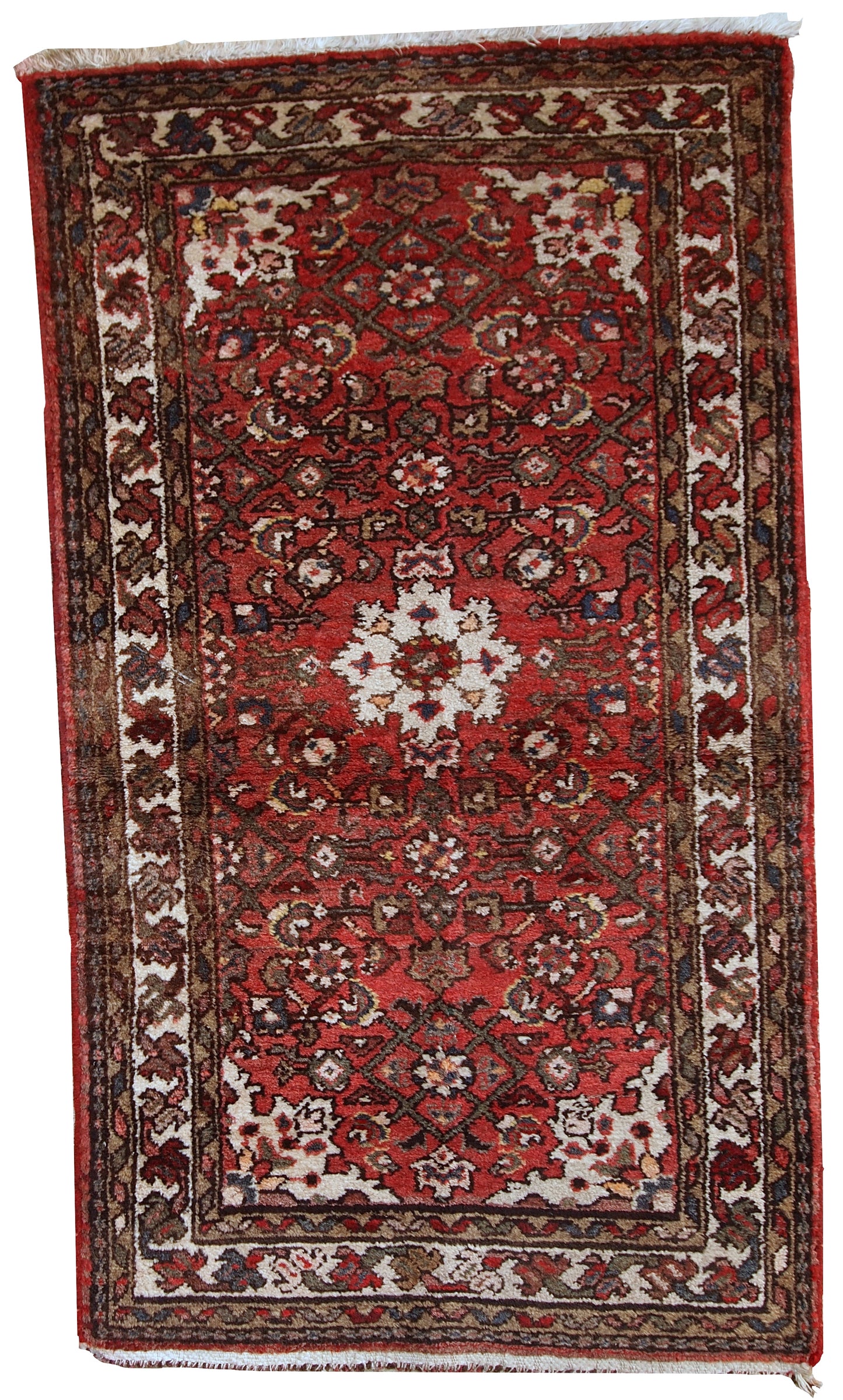Handmade vintage Persian Hamadan rug, 1970s