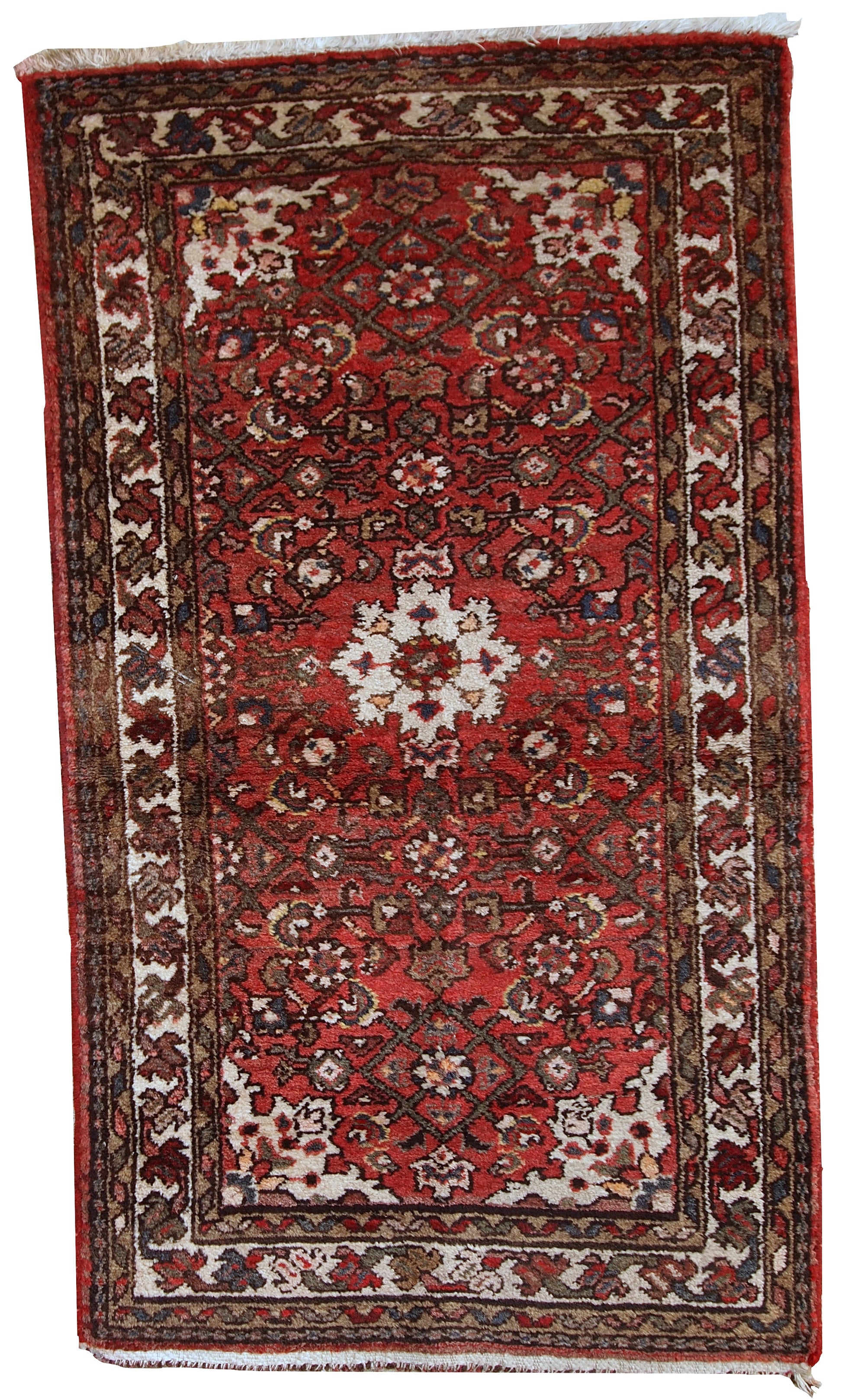 Handmade vintage Persian Hamadan rug, 1970s