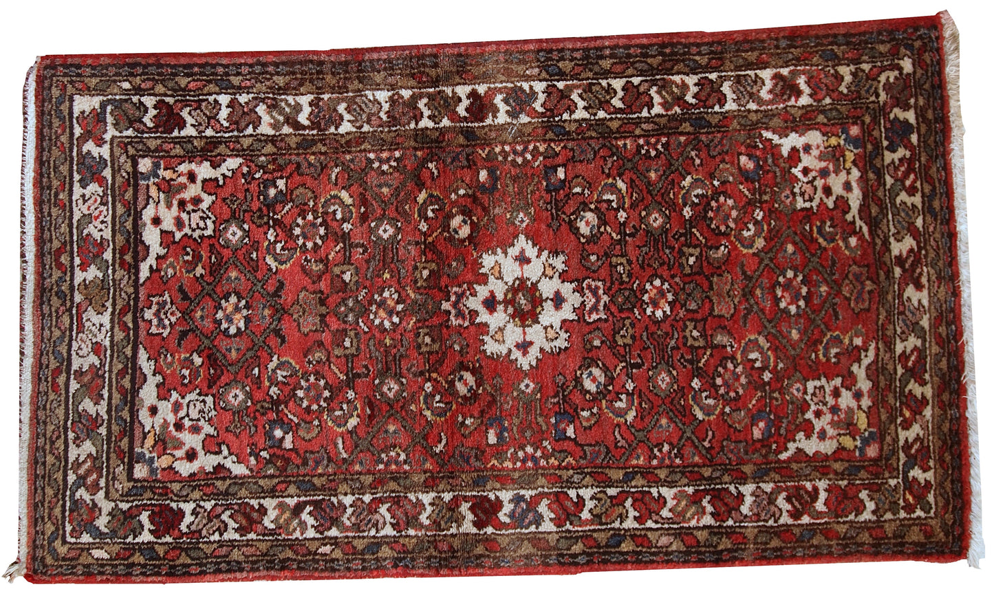 Handmade vintage Persian Hamadan rug, 1970s