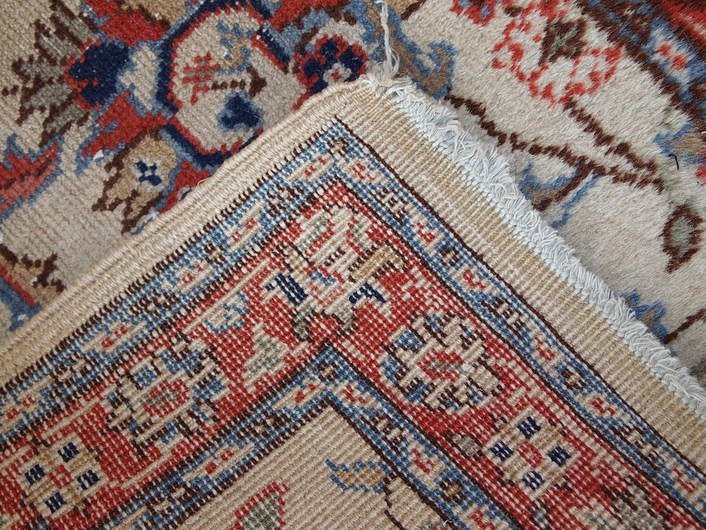 Handmade vintage Pakistani Lahore rug, 1950s