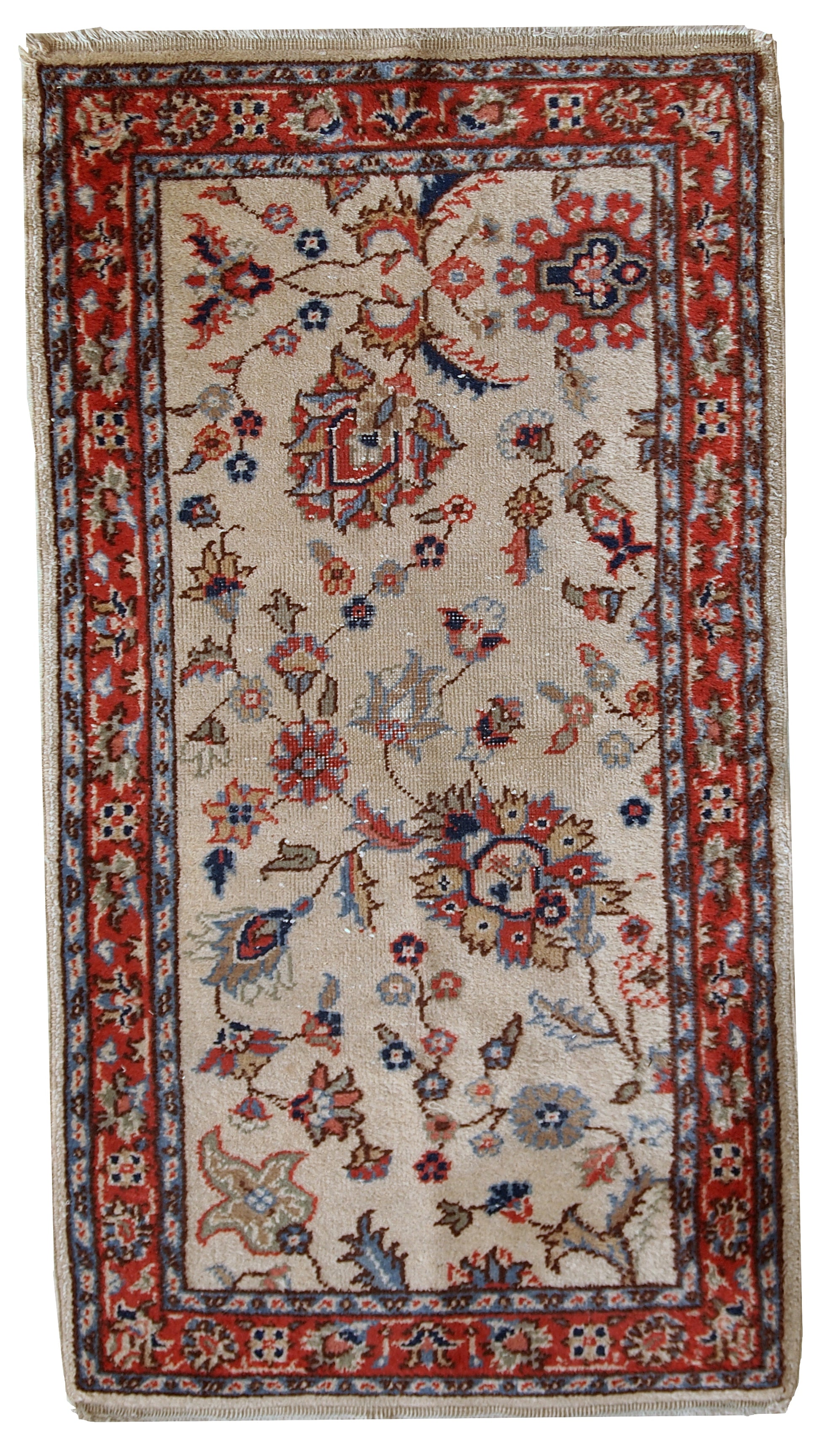 Handmade vintage Pakistani Lahore rug, 1950s