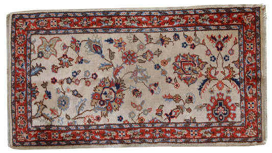 Handmade vintage Pakistani Lahore rug, 1950s