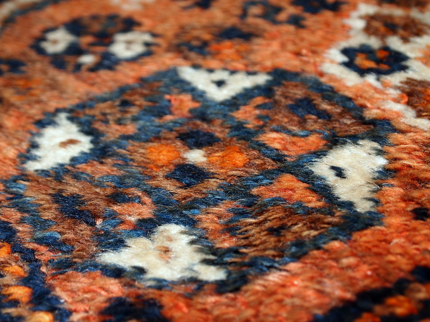 Handmade antique collectible Persian Shiraz bagface, 1900s