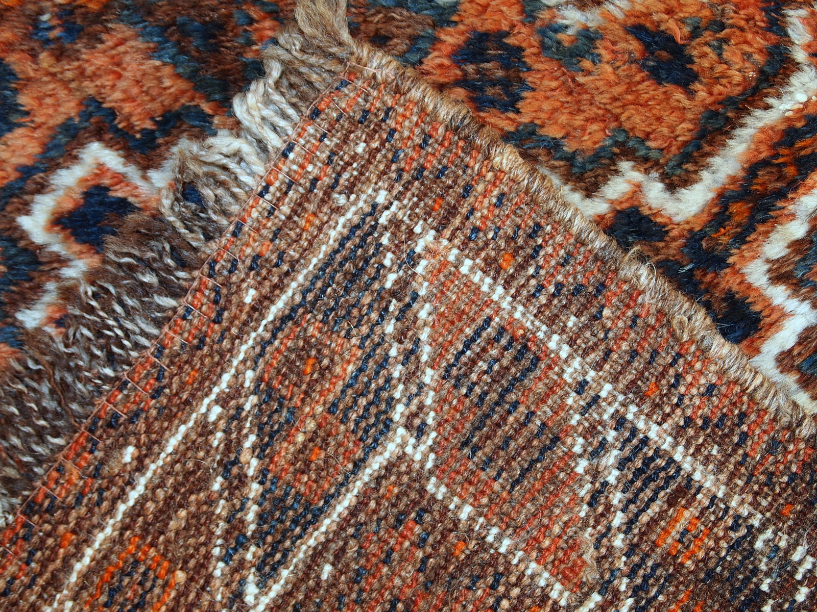 Handmade antique collectible Persian Shiraz bagface, 1900s