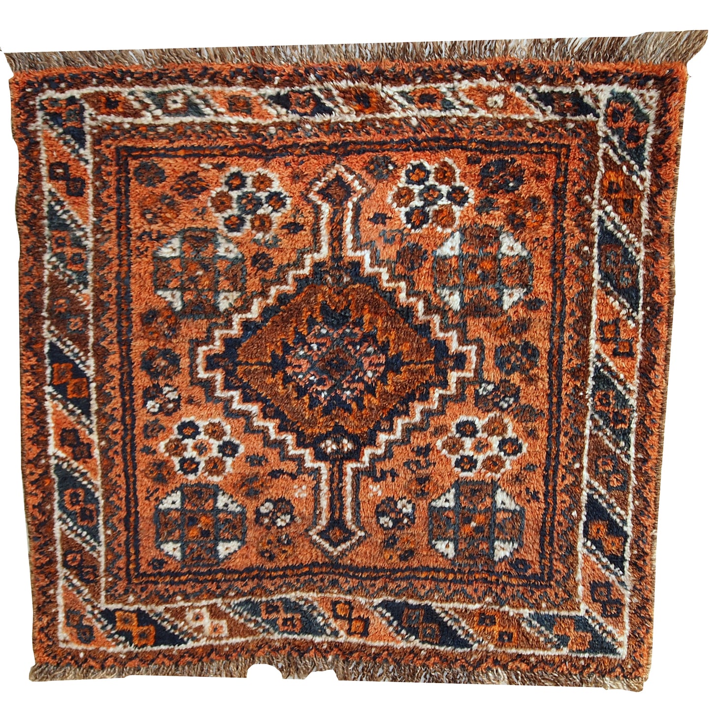Handmade antique collectible Persian Shiraz bagface, 1900s