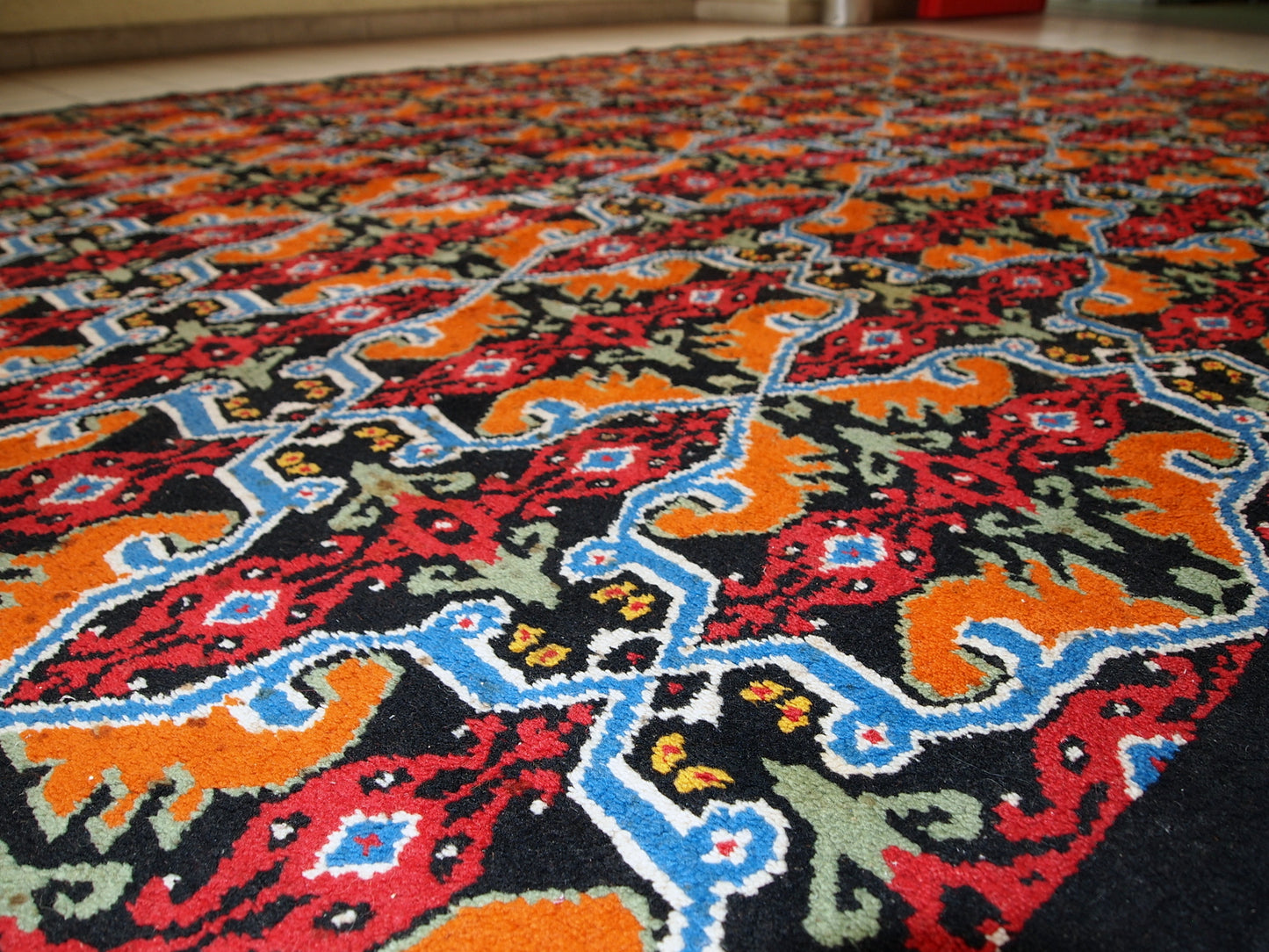 Vintage Moroccan Berber rug, 1970s
