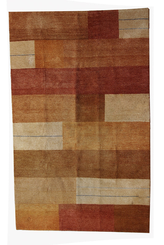 Handmade vintage Persian Gabbeh rug, 1980s