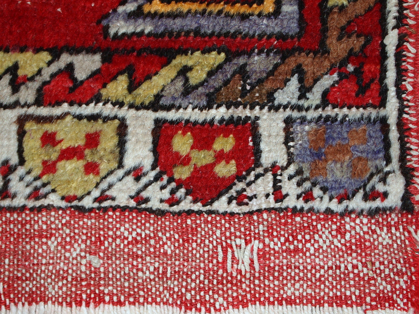 Handmade vintage Turkish Yastik rug, 1950s