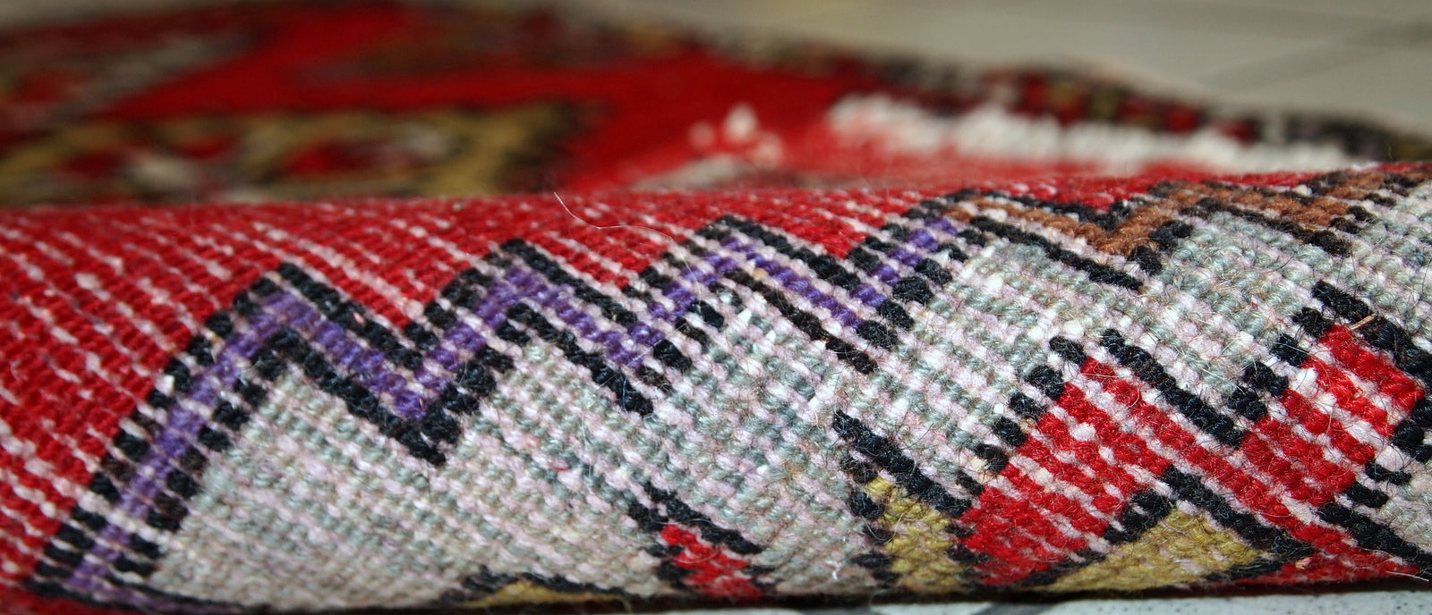 Handmade vintage Turkish Yastik rug, 1950s