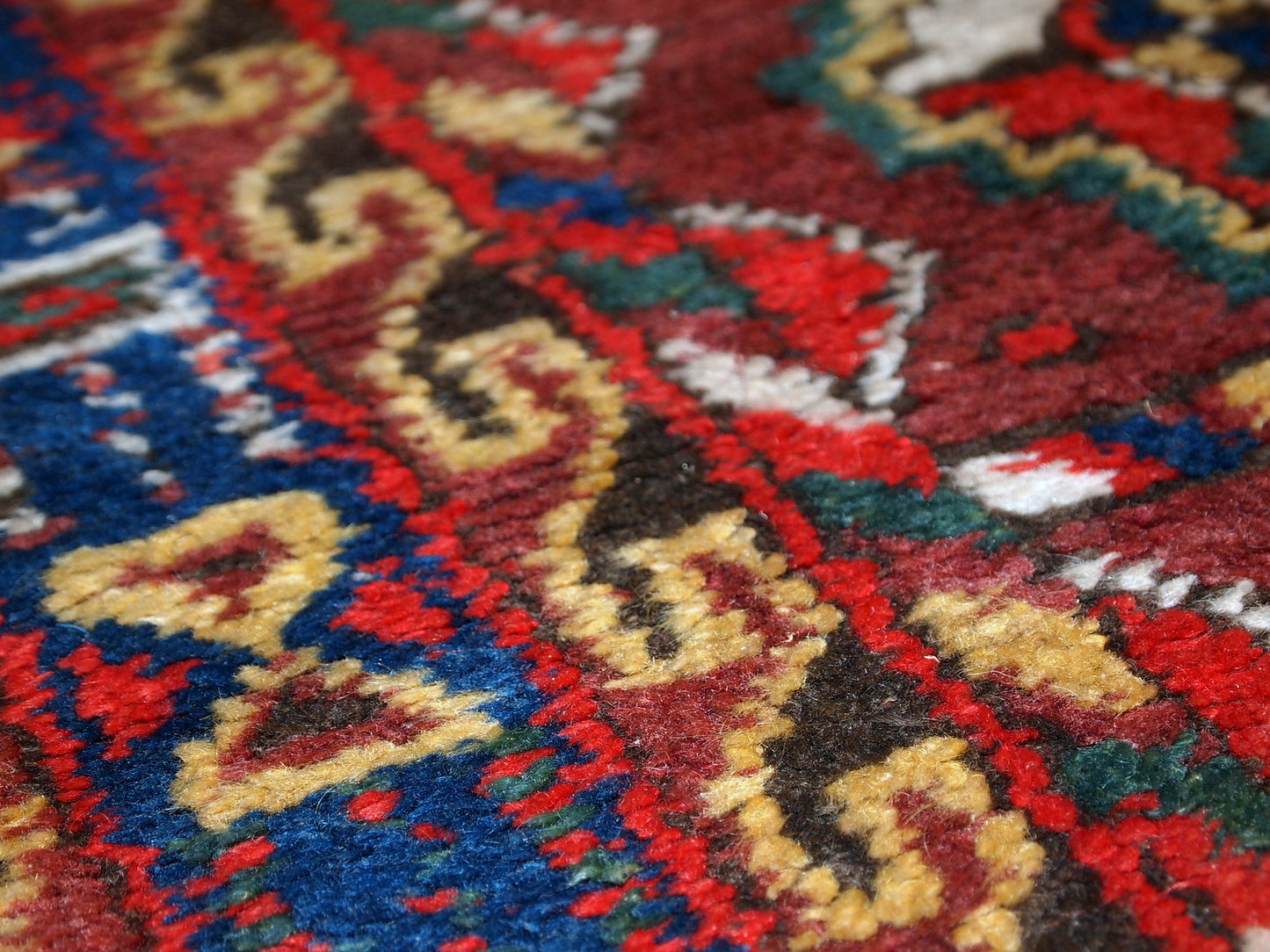 Handmade antique Persian Kurdish rug, 1920s