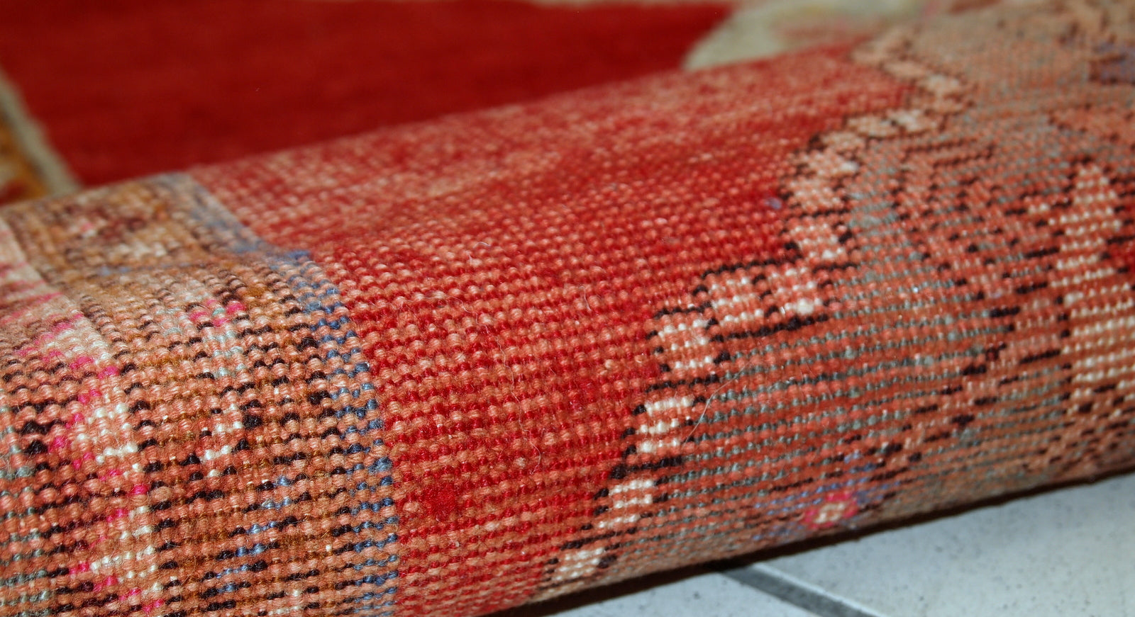Handmade vintage Turkish Oushak runner, 1940s