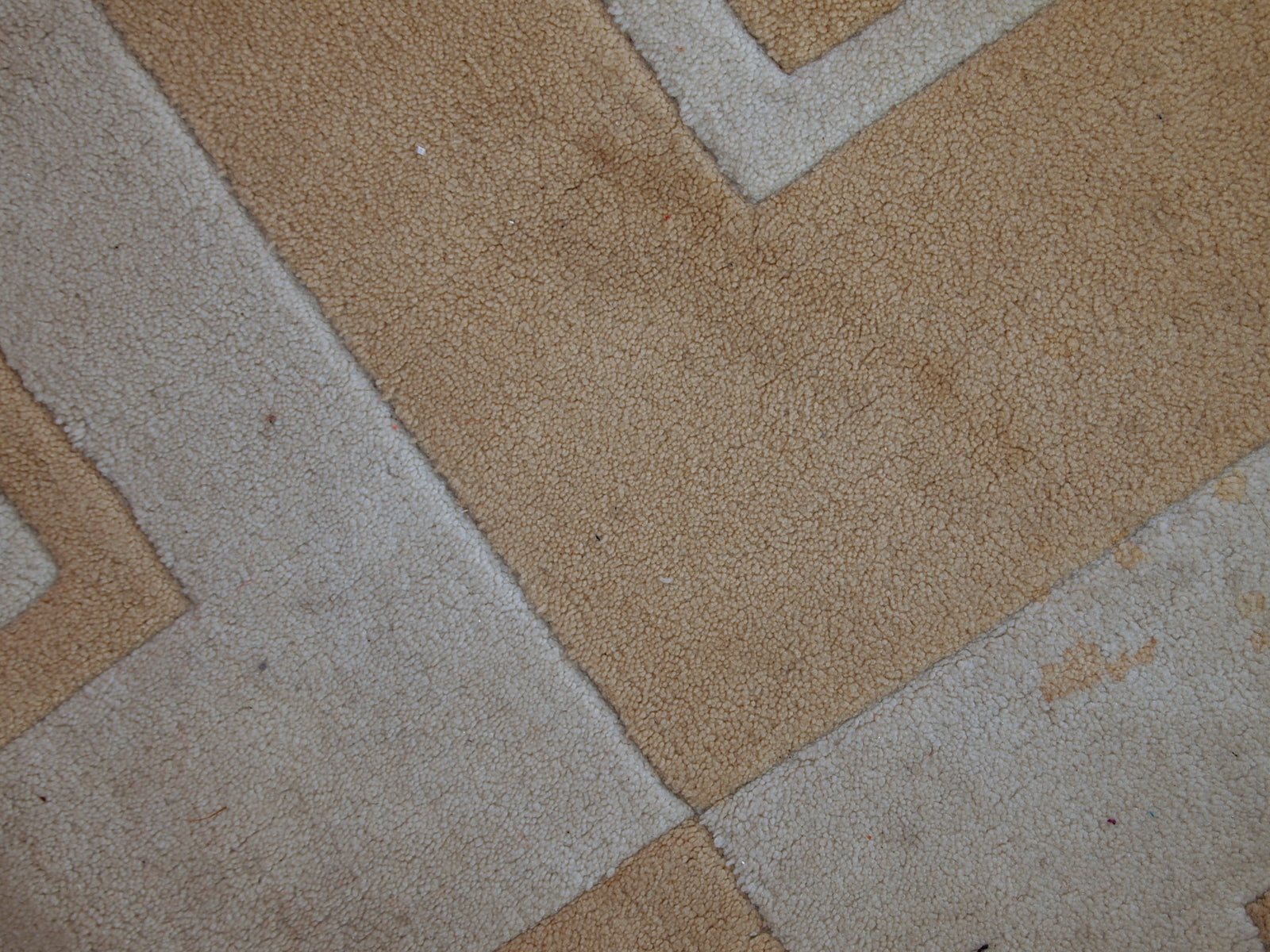 Handmade vintage Chinese Modern rug, 1980s