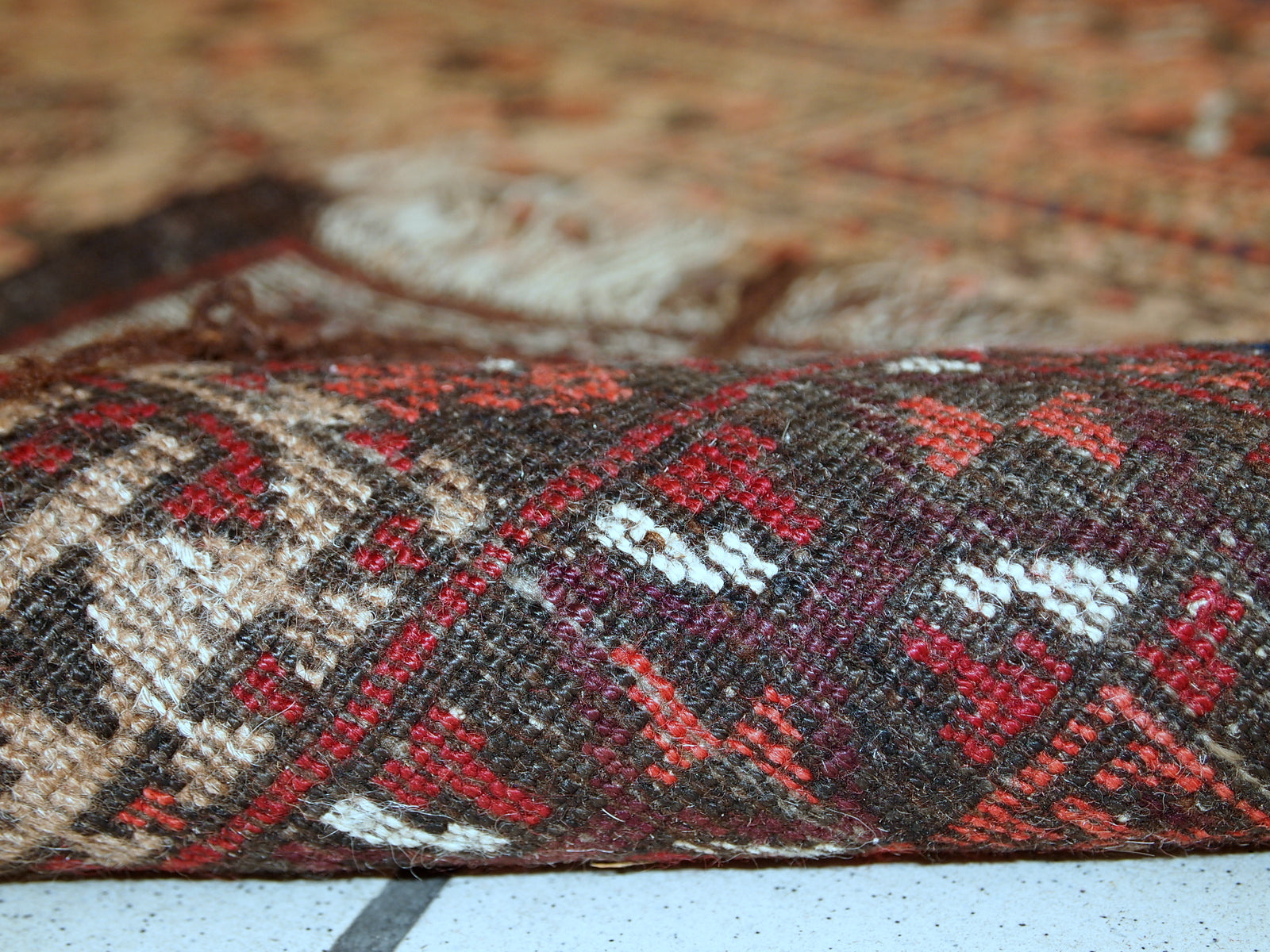 Handmade antique Afghan Baluch prayer rug, 1900s