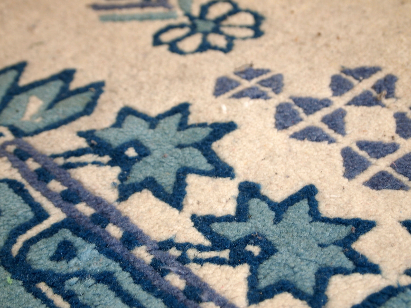 Handmade vintage Tunisian rug, 1960s