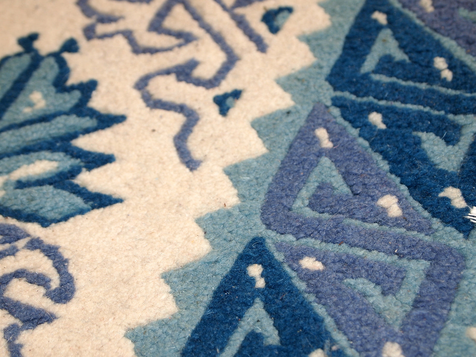 Handmade vintage Tunisian rug, 1960s