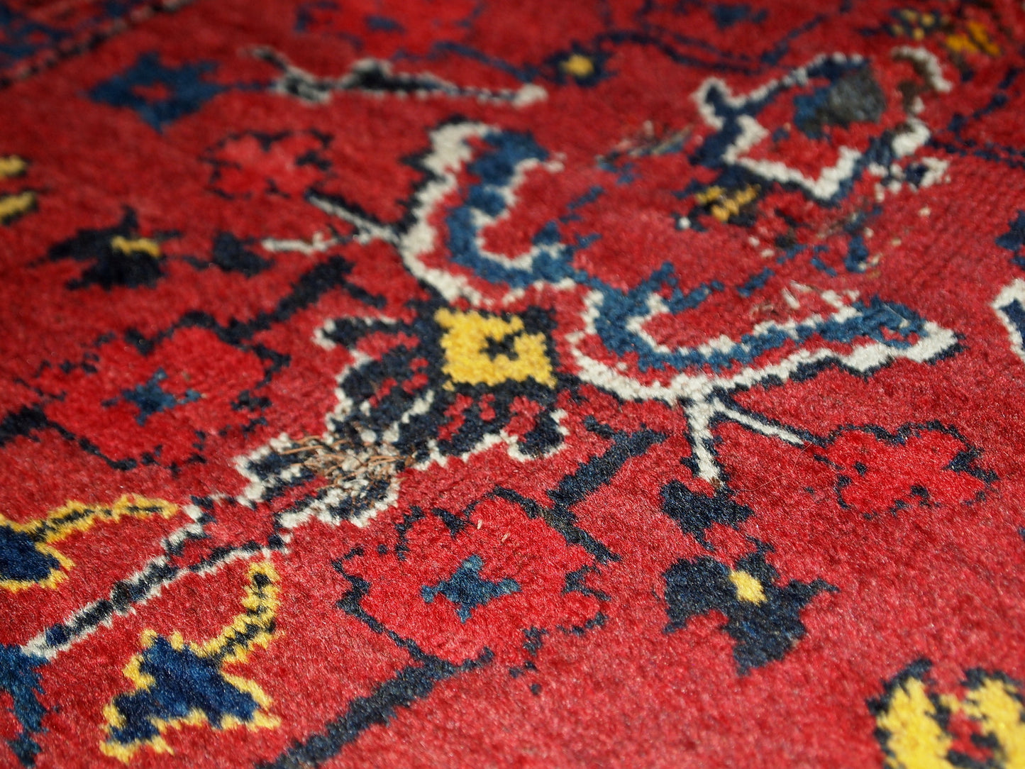 Handmade antique Turkish Anatolian prayer rug, 1940s