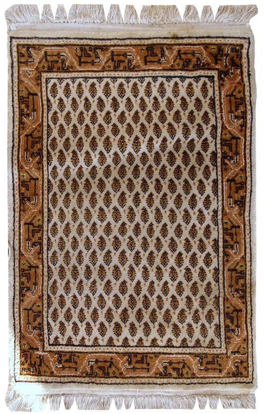 Handmade vintage Indo-Seraband rug, 1980s