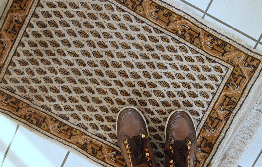 Handmade vintage Indo-Seraband rug, 1980s