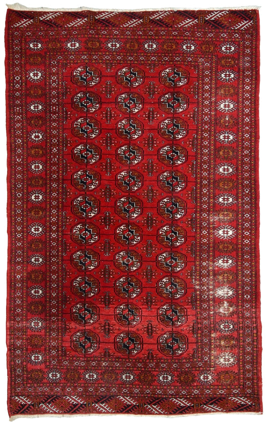 Handmade vintage Pakistani Tekke rug, 1960s