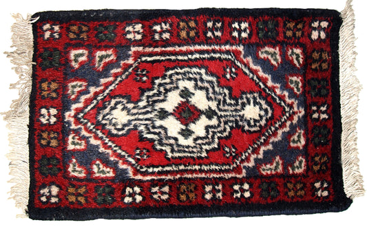 Handmade vintage Persian Hamadan rug, 1970s