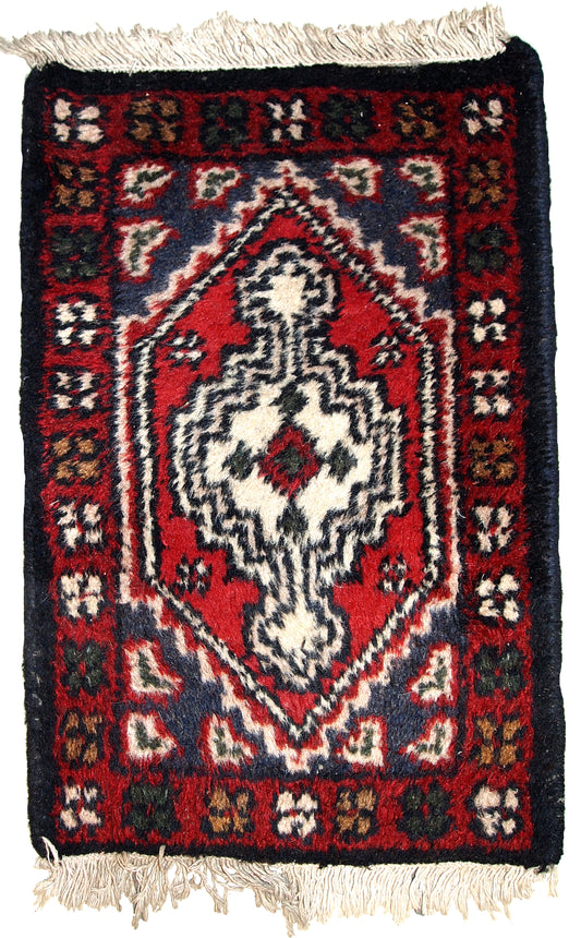 Handmade vintage Persian Hamadan rug, 1970s