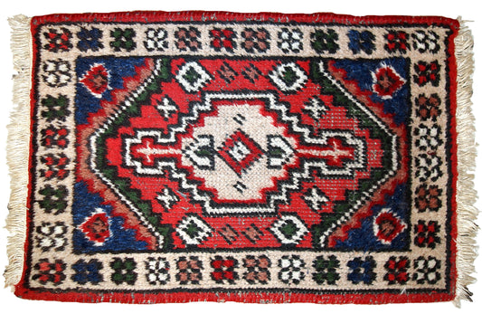 Handmade vintage Persian Hamadan rug, 1970s
