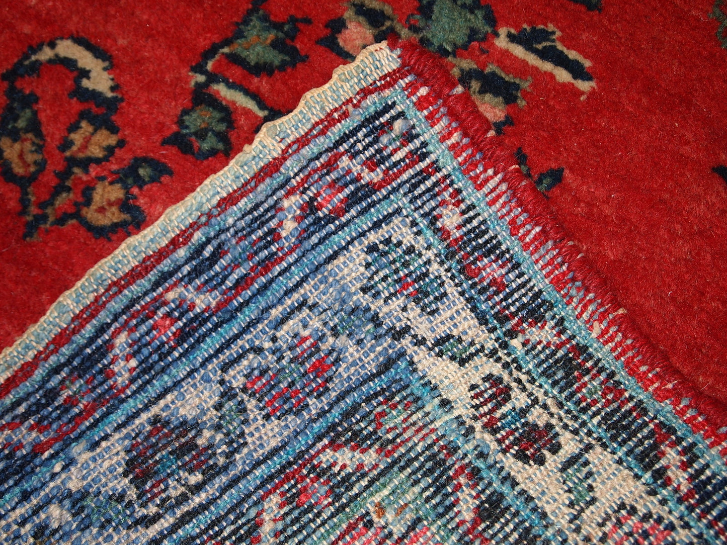 Handmade vintage Persian Hamadan runner, 1960s