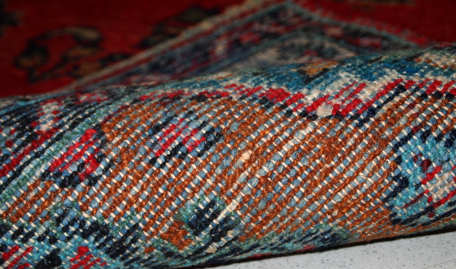Handmade vintage Persian Hamadan runner, 1960s