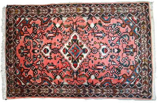 Handmade vintage Persian Lilihan rug, 1970s