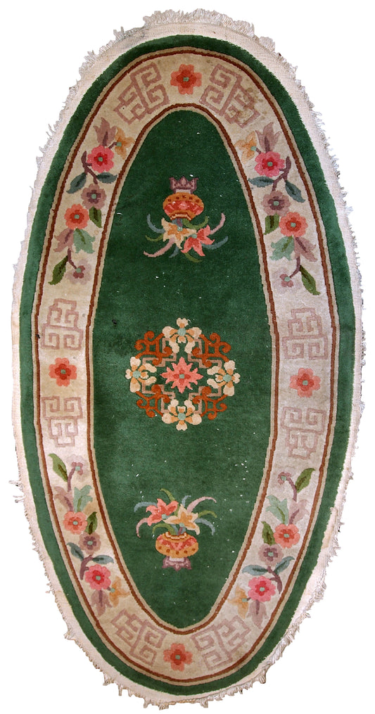 Handmade antique Art Deco Chinese rug, 1930s