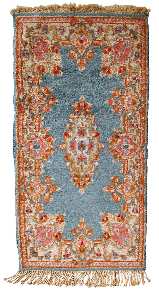 Handmade vintage Persian Kerman rug, 1970s
