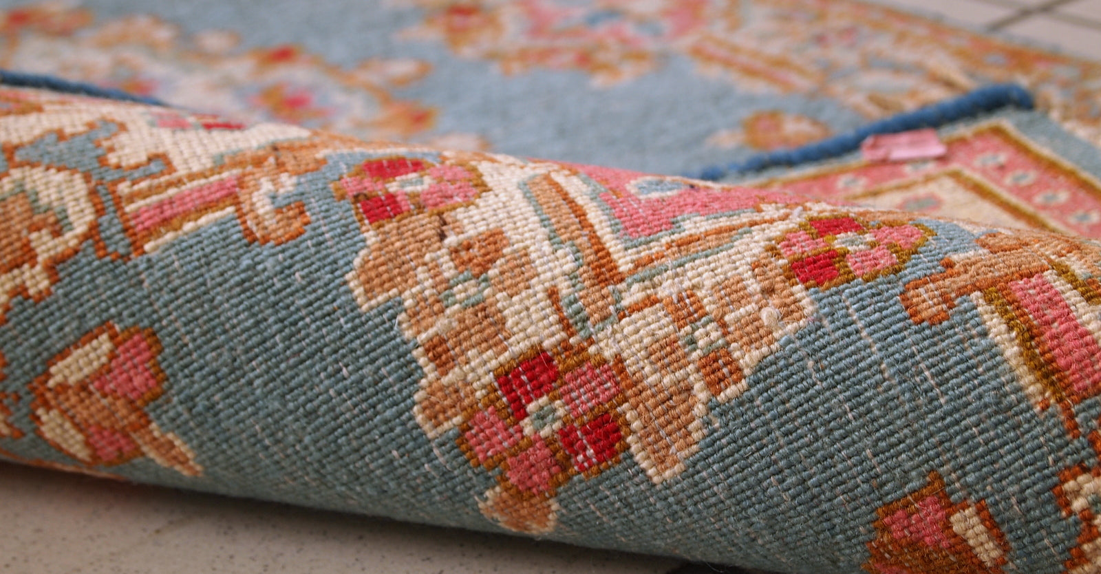 Handmade vintage Persian Kerman rug, 1970s