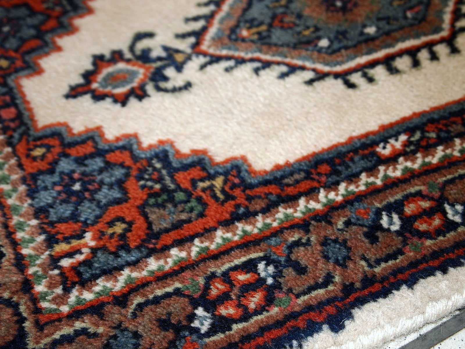Handmade vintage Persian Hamadan rug, 1970s