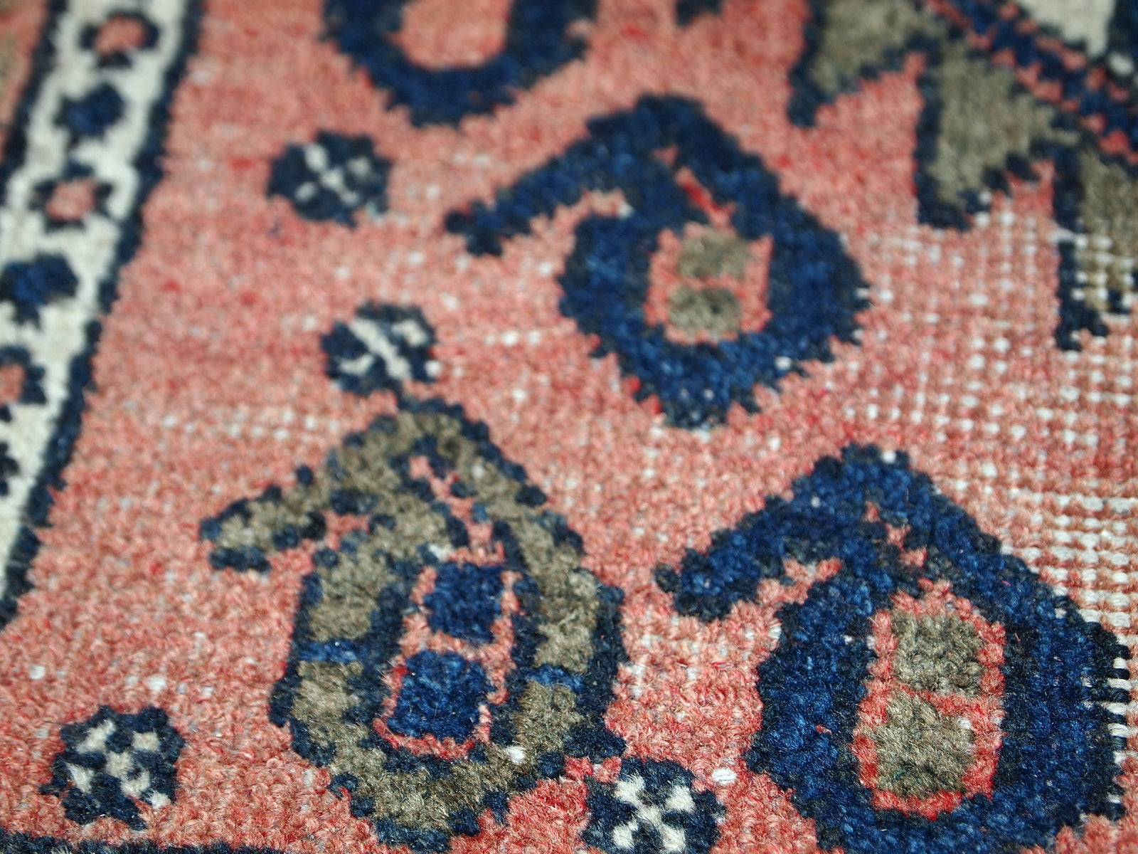 Handmade vintage Persian Kurdish bagface rug, 1930s