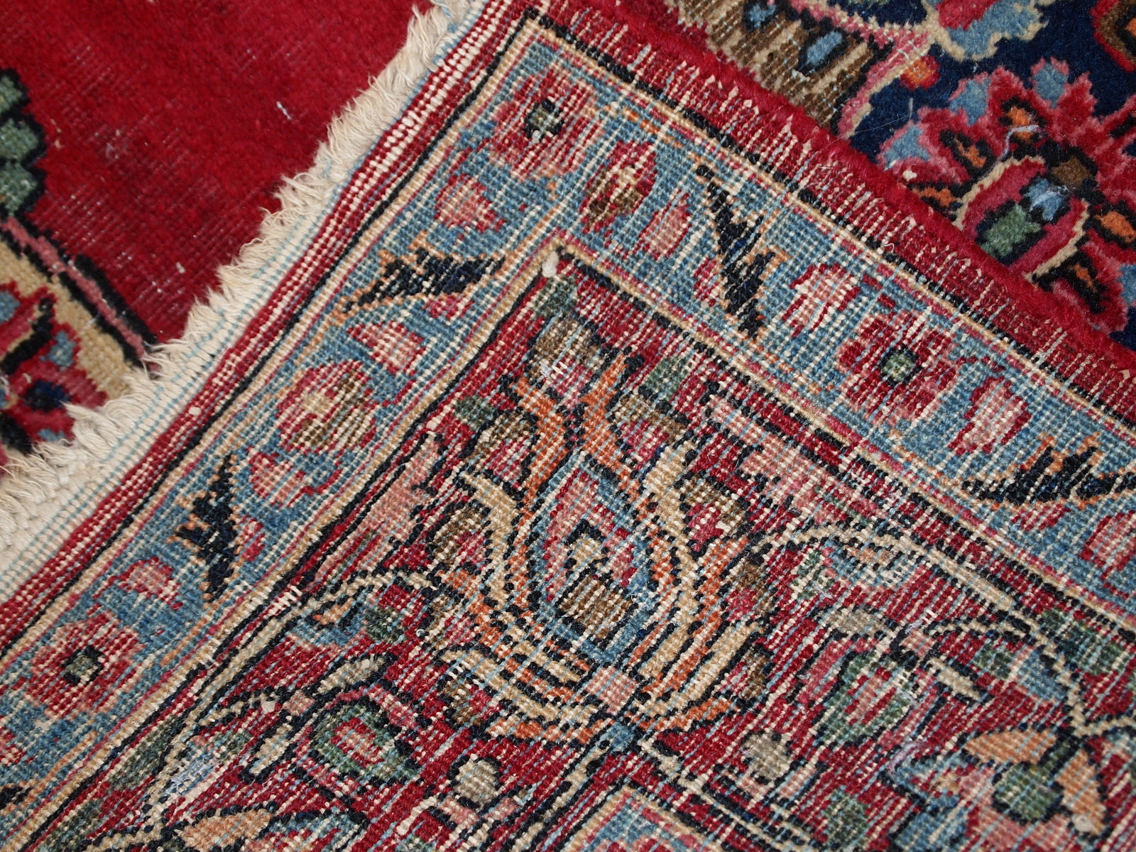 Handmade vintage Persian Kazvin rug, 1970s