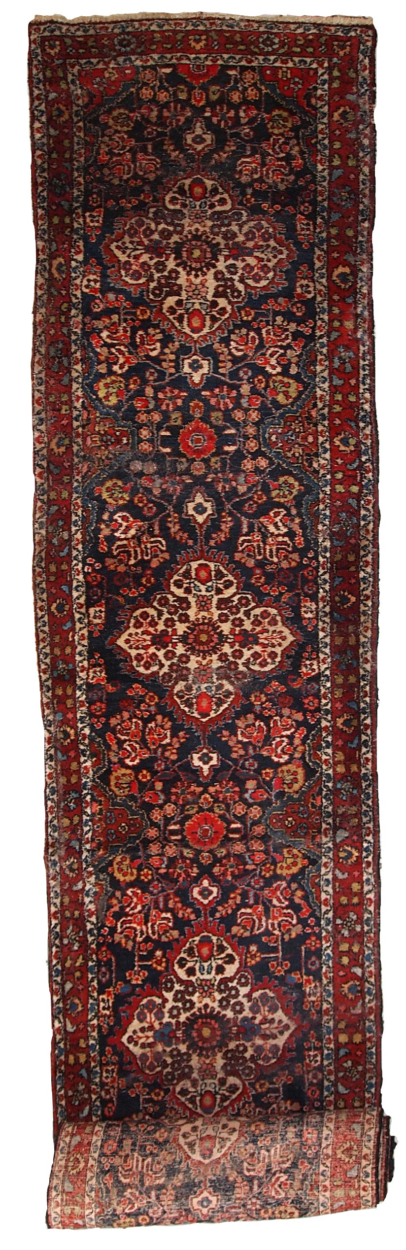 Handmade antique Persian Malayer runner, 1920s
